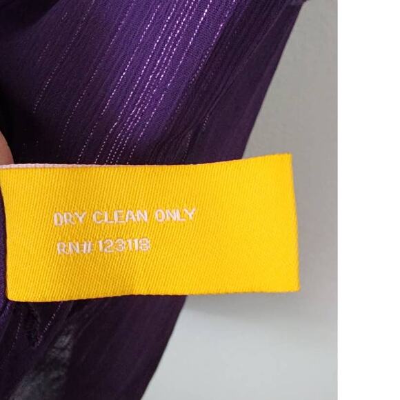 Walter by Walter Baker Sequin Chiffon Purple Black Dress Size Medium NEW - Picture 8 of 8